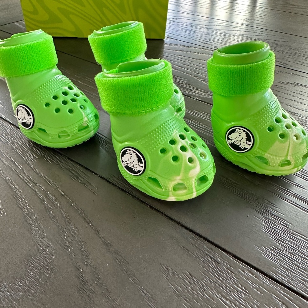 CROCS Lime Green Classic Clogs